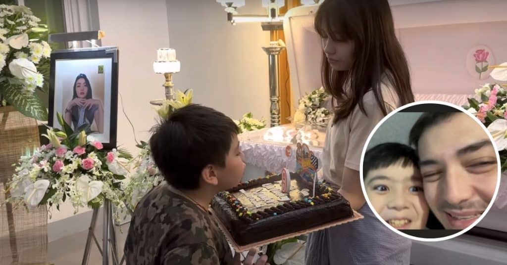 Andrew Schimmer’s son celebrates birthday at mom’s wake