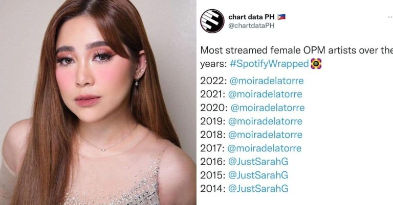 Moira dela Torre is the most streamed Filipina artist
