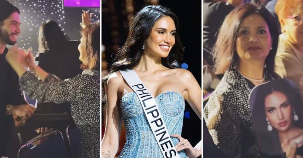 Miss Universe PH Celeste Cortesi’s mom and BF show support for beauty queen in preliminary competition