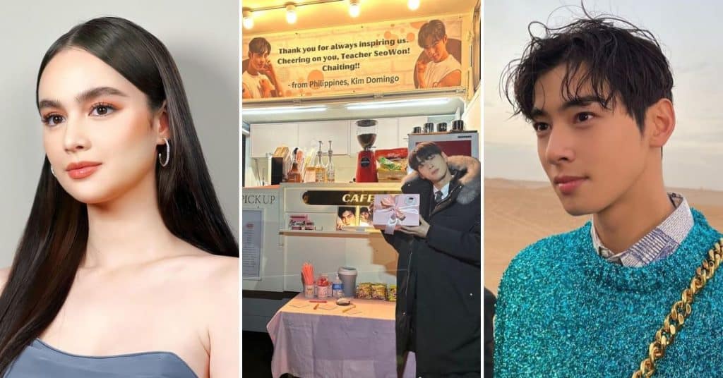Cha Eun Woo thanks Kim Domingo for sending food truck to film set