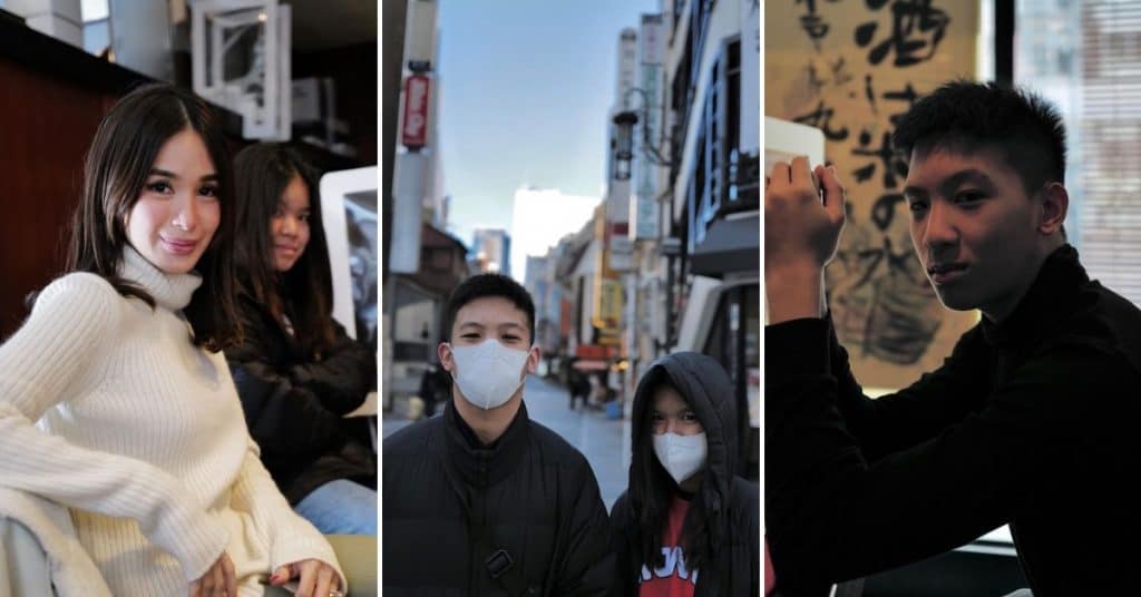 Heart Evangelista bonds with Chiz Escudero’s twins in Japan