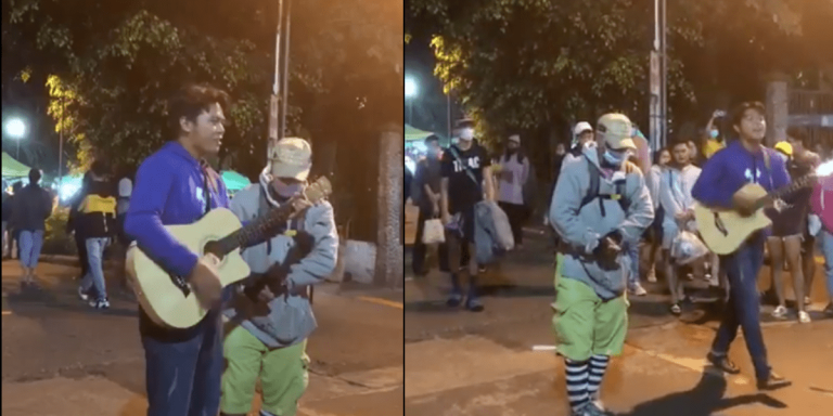 Musician helps senior citizen performer earn money in Baguio City