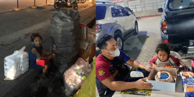 Police officer yearly celebrates birthday of kid he met in Pampanga