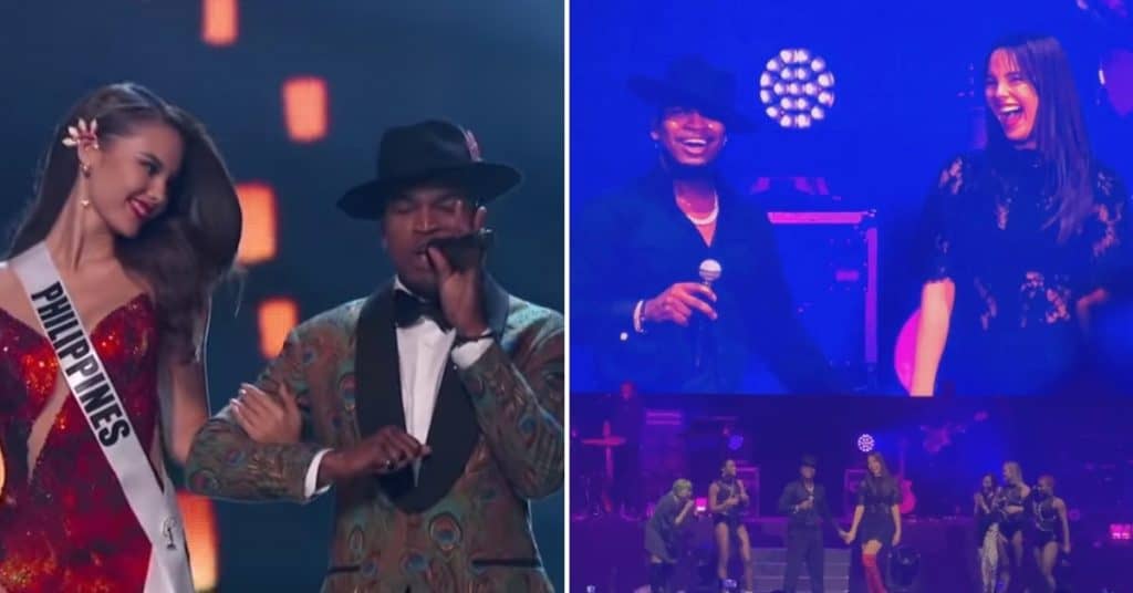 Catriona Gray reunites with Ne-Yo onstage, recreates iconic lava walk at singer’s concert