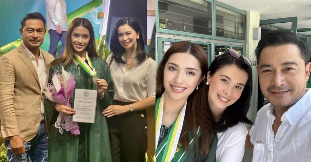 ‘Proud parents’: Exes Cesar Montano, Sunshine Cruz attend daughter Sam’s high school graduation