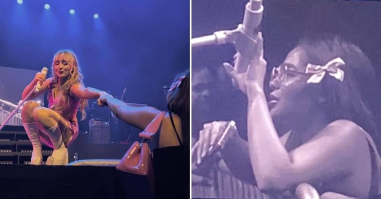 Sabrina Carpenter listens to Andrea Brillantes’ ‘rant’ during Manila show