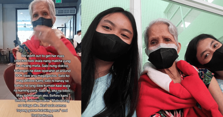 ‘Mabubulag na ‘ko kasi wala naman tayong pera’: Lola breaks down after learning she needs P100k for eye treatment