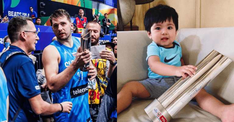 ‘From Luka to Luka’: Basketball star Luka Doncic gifts FIBA trophy to Pinoy child named after him