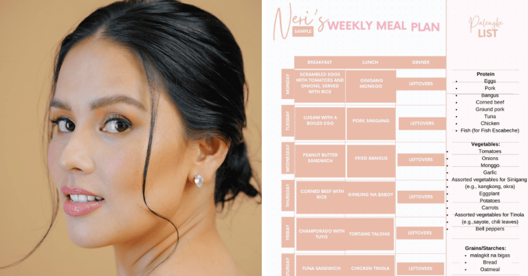 Too unrealistic? Netizens react to Neri Naig’s ‘P1,000 a week’ meal plan