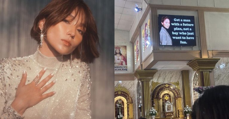 VIRAL: Photo of relationship quote featuring Kathryn Bernardo during Mass elicits funny reactions from netizens