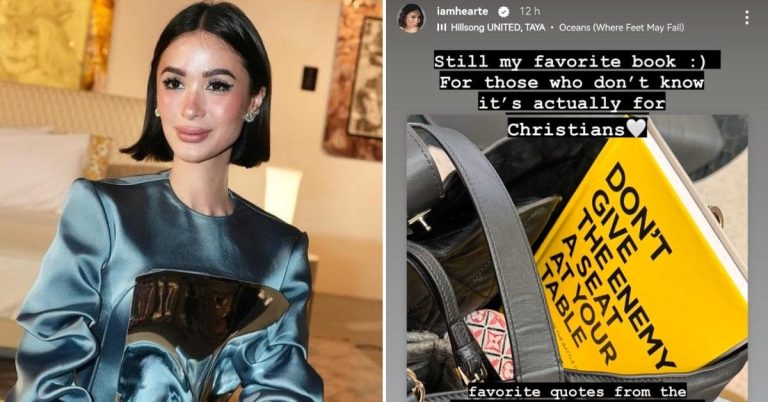Heart Evangelista clarifies meaning of favorite book about enemies: ‘It’s actually for Christians’