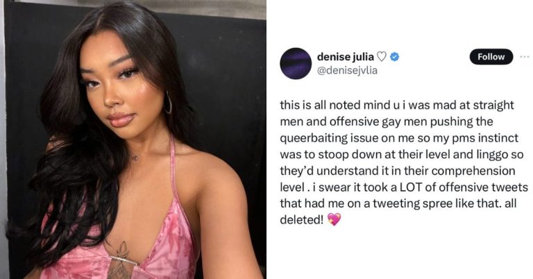 Fans defend Denise Julia after receiving criticism for allegedly ‘objectifying’ women in deleted rant posts
