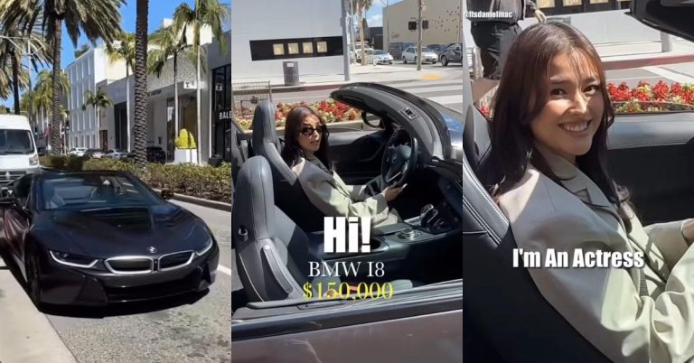 Liza Soberano spotted driving a sports car in Los Angeles
