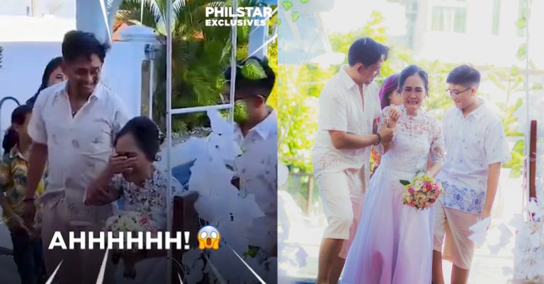 ‘Parang nananaginip’: OFW son surprises mom on her wedding day