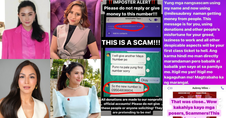 Celebrities expose scammers amidst Typhoon Carina onslaught