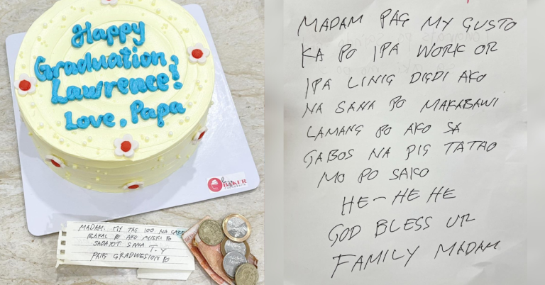 Deaf father’s P100 cake wish for son’s graduation fulfilled by bake shop