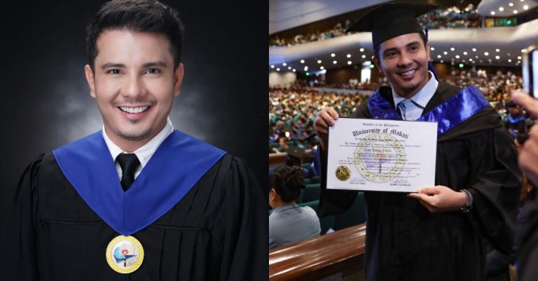Ejay Falcon earns degree in Political Science
