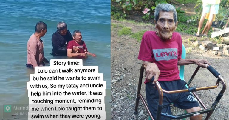‘A reminder to spend time with our loved ones’: Daughter spots her dad and uncle granting PWD lolo’s wish to swim