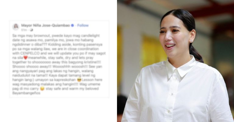 Niña Jose draws flak after ‘candlelight date’ joke amid typhoon Kristine onslaught
