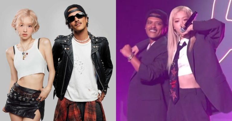 Bruno Mars performs ‘APT.’ live with BLACKPINK’s Rosé