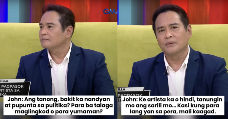 John Arcilla expresses opinion on celebrities becoming politicians