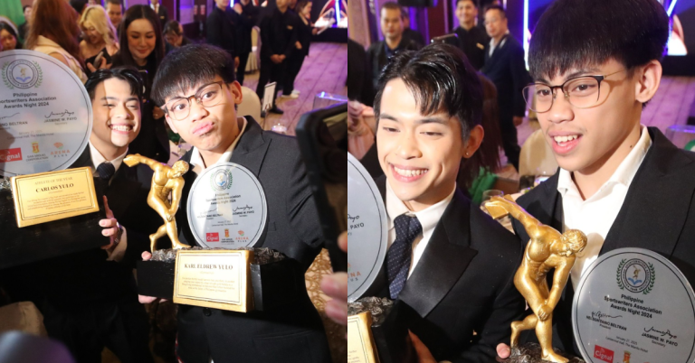 Carlos Yulo reunites with brother Karl Eldrew at PSA Awards Night