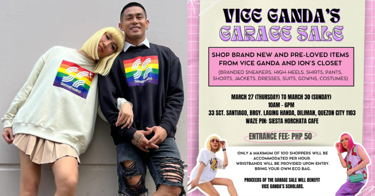 Vice Ganda, Ion Perez holds ‘Unkabogable’ garage sale to raise funds for scholars