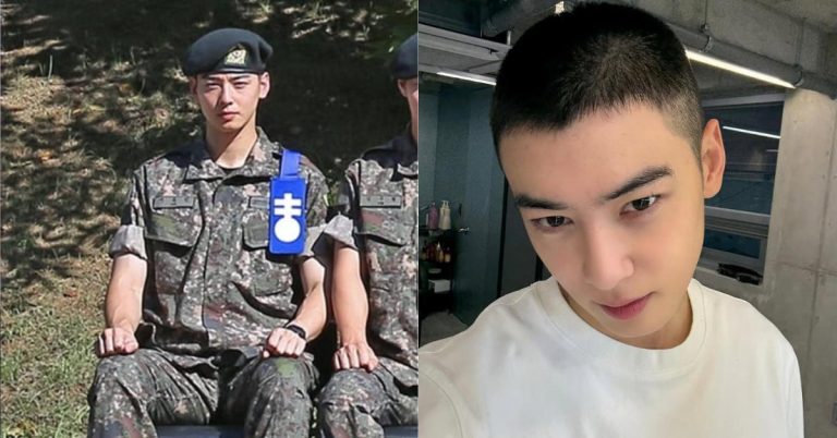 Cha Eun Woo turns heads even while doing dish duty in the military