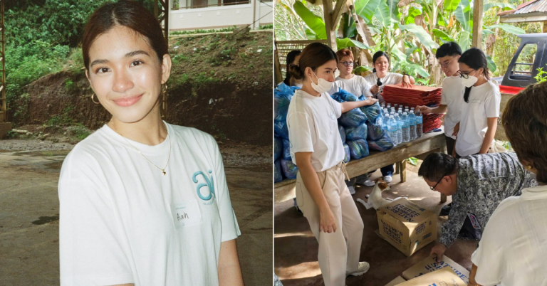 BINI Aiah donates relief goods to Davao Oriental quake victims