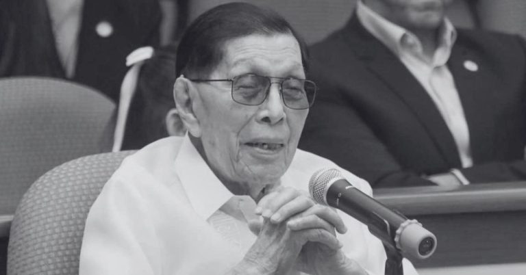 Juan Ponce Enrile passes away at 101