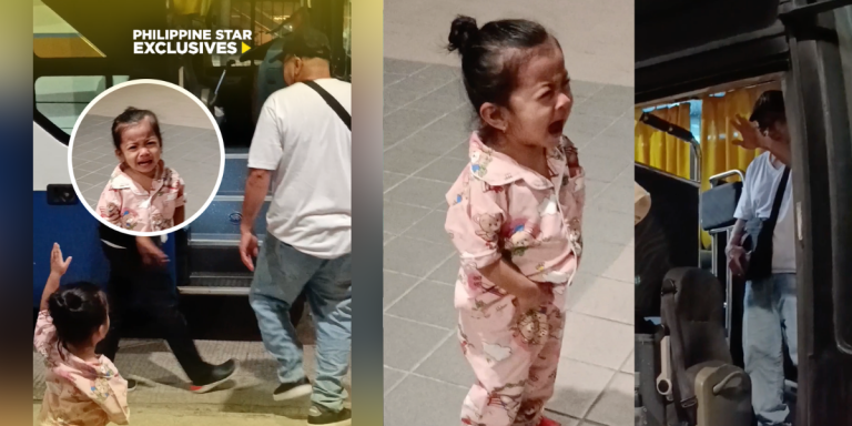 ‘Mas mahirap daw ngayon ‘yung pakiramdam kasi apo daw ‘yung umiiyak’: Toddler in tears as she bids goodbye to her OFW lolo