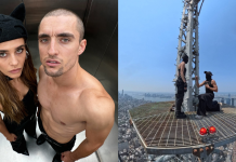 Russian daredevil couple get engaged and arrested after daring proposal stunt atop NYC’s Empire State Building